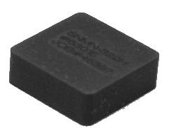 6 6301E (High speed oversize through boring) This is a square 3/8 (9.52 mm) IC, 1/32 (1.6 mm) radius, double sided, CBN Insert.