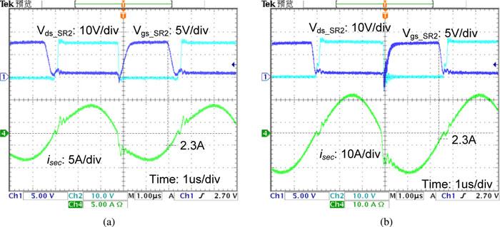 SR waveforms under the critical DCM operation, V in = 400 V.