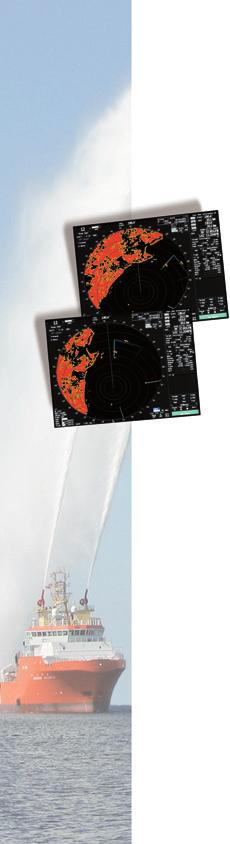 All info gathered by the radar is fully processed within a few milliseconds before displayed, generating a smooth image rotation when sailing in Head-Up mode.