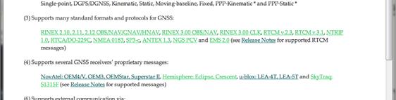1b Open source program package for GNSS