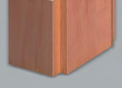 High quality plywood ( free of chipboard and MDF ) FU-SLF Door leaf, Softline ( 70 mm ) panel, round FU-SEC Door leaf, rectangular ( 70 mm ) panel, rectangular.