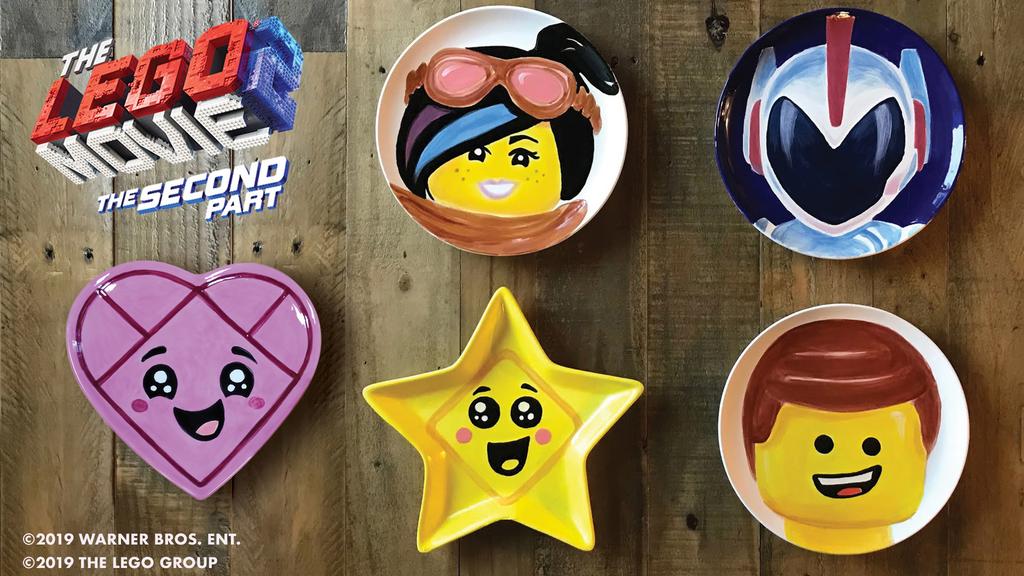 AVERAGE DURATION 2 hours CHALLENGE LEVEL THE LEGO MOVIE 2 - Awesome! Now let s paint your favorite character on your own snack plate!