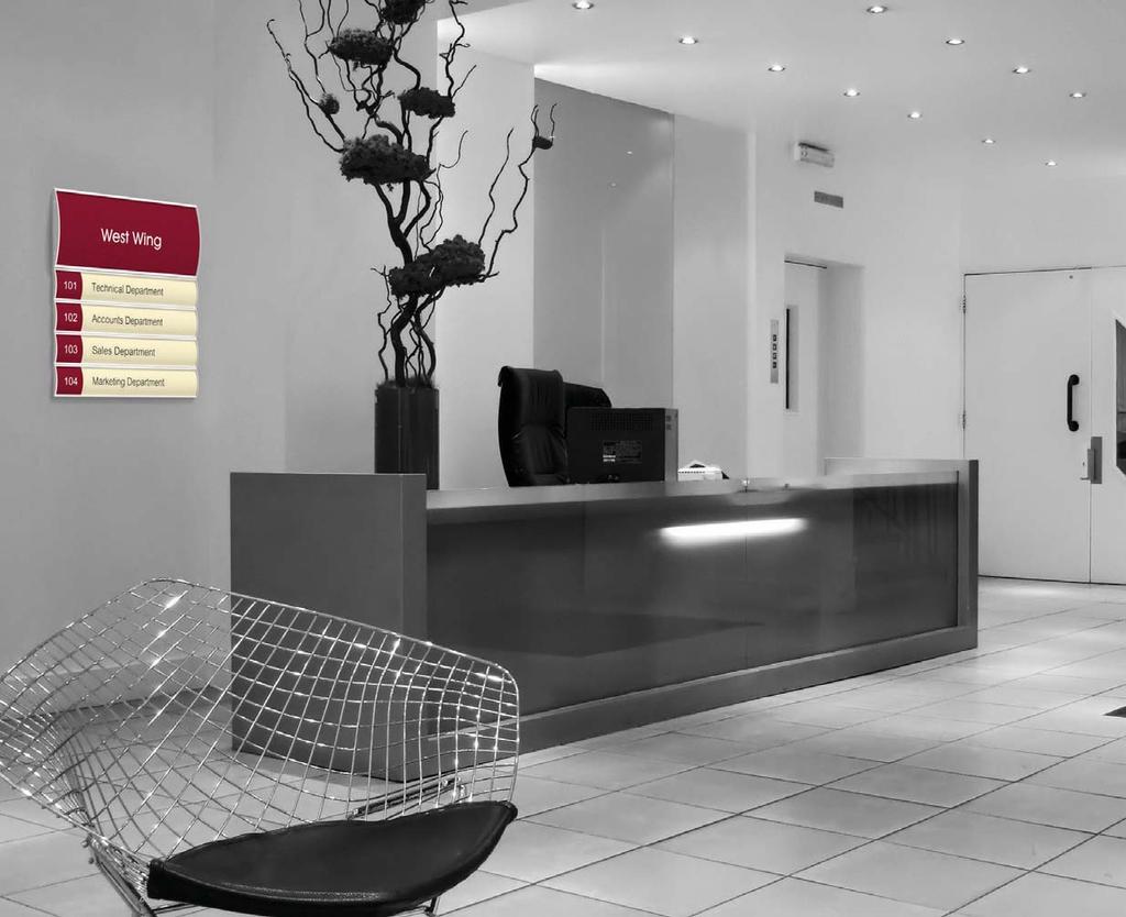 Lobby Lobby reception directory Type: Directoy Overall sign size: