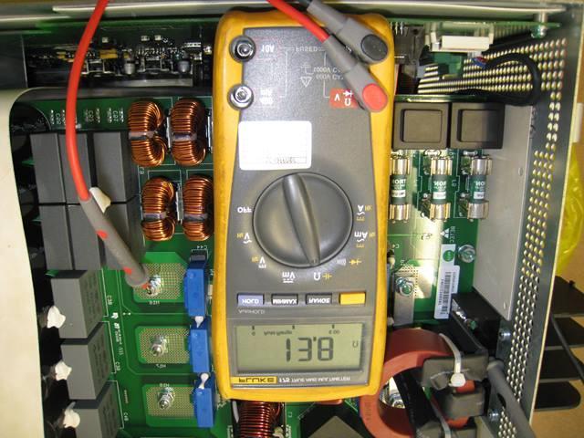 Check with ohmmeter resistance between L1