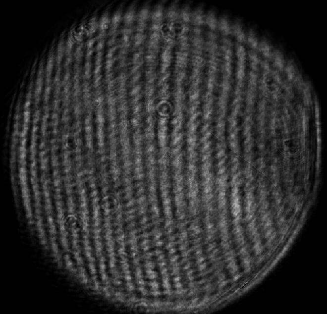 Interference Fringes from 860nm Probe during the 12 kw Testing of the