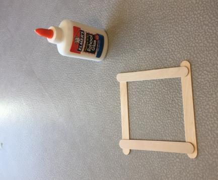 Critter Enrichment: Supplies: Non-toxic school glue and wooden (unused) popsicle