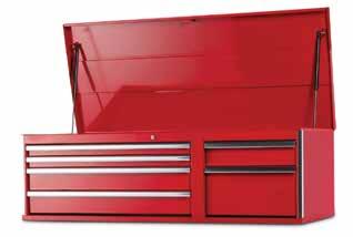 70 Tool Chests & Roller Cabinets 42" 11 Drawer Roller Cabinet WTT4211RD, BK, BU, OR 56" 10 Drawer Roller Cabinet WTT5610RD, BK, BU, OR Full-extension 100lb.