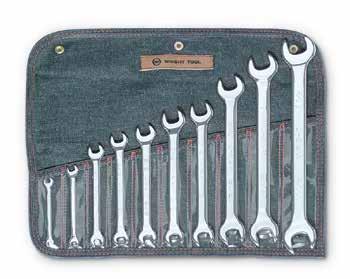 x 11/16" 13-1415mm 14 x 15mm 8 Pieces Full Polish Open-End Set Number 738 10 Pieces Full Polish Open-End Set Number 741 Open-End Wrenches Metric Open-End Wrenches WRENCHES 1310 1/4" x 5/16" 1330 7/8"