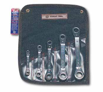 13mm x 14mm 742-Roll Denim Tool Roll WRENCHES 5 Pieces 12 Pt.