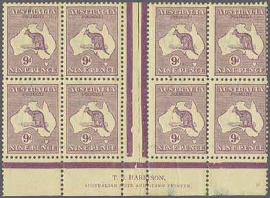 creasing, mounted in margin only, stamps unmounted og. Rare and most attractive multiple Gi = 2'250+/BW 20d.