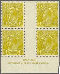 229 Corinphila Auction 28 & 29 November 2018 235 3815 3816 3815 3816 4 d. yellow-olive, perf.