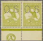 229 Corinphila Auction 28 & 29 November 2018 249 3866 3867 3866 1915/28: 2 d. grey, Die I, third watermark, an unused example, punctured 'O.S.