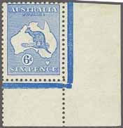 ultramarine, Die II, Plate 2, a superb unused "CA" monogram horizontal strip of three from lower left corner of sheet, fresh and fine, large part og. Scarce and most attractive BW 17z = $ 6'000.
