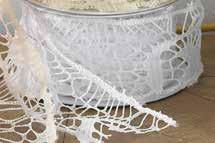 $16 $8 Lace Ribbon Cream, Set/2, NT347SET Accent your style. Includes 20 yds.