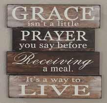 Grace Sign, WD642 Molded wood plank look with distressed