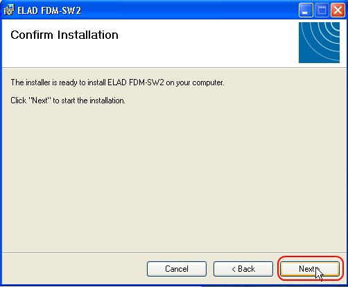 Click on Next The FDM-SW2 Software installation is completed in any form or by any means,