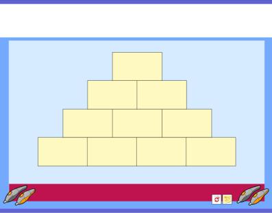 NUMBER PYRAMID It will help learners improve mental addition and subtraction skills and evaluate how different numbers relate to each other.