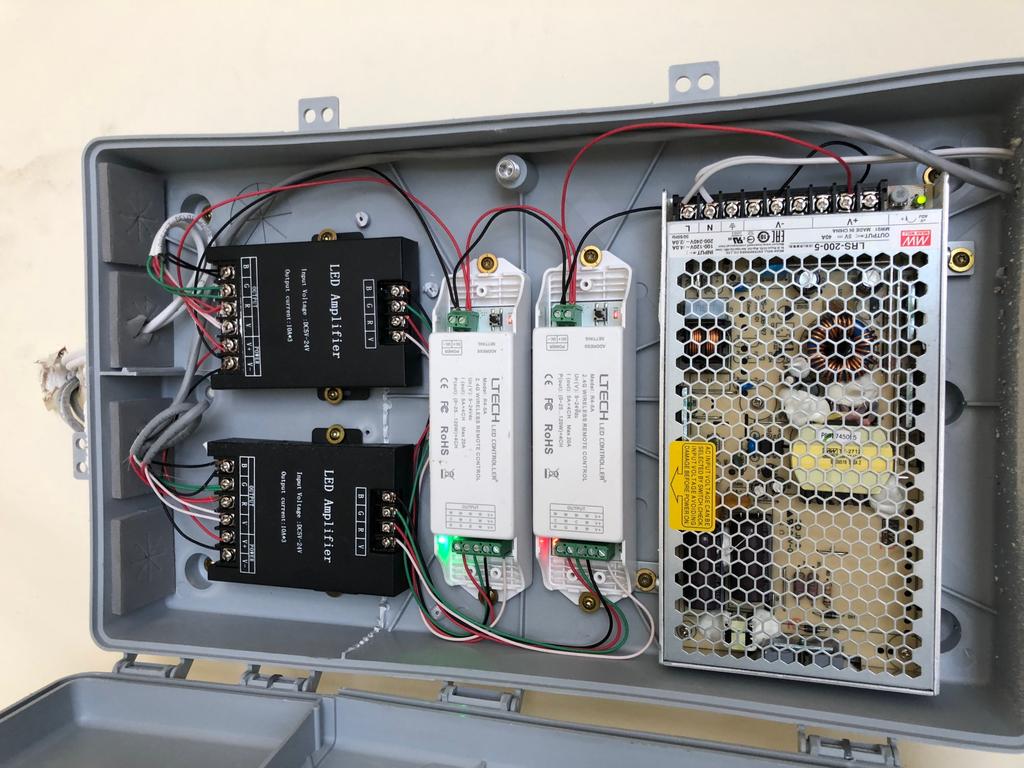 21 Control Panel Example on a Double strand system with boxed amplifiers