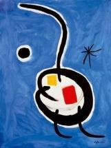 known for his paintings that show semi-abstract shapes in