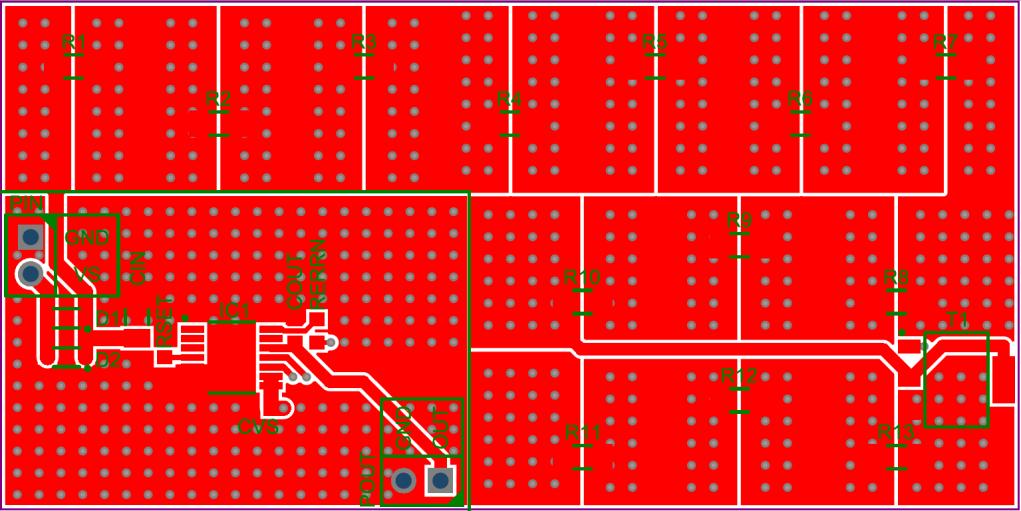 Dimensioning and application example Figure 14 Thermal evaluation board: Top layer Figure 15 Thermal evaluation board: Bottom layer 5.