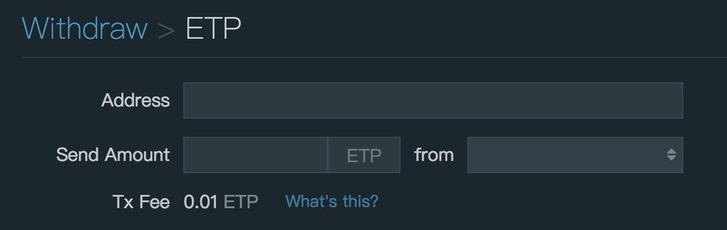 b. Choose and copy an address c. Open an exchange (such as Bitfinex), and look for the "withdraw" function d.