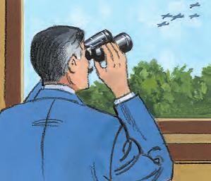Finally spotting what he was looking for, Harrison quickly focused his field glasses. Out in the distance, a formation of RAF Hawker Hurricanes was flying just above the horizon.