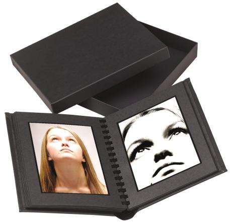 Book Bound Portraiture albums The Book Bound Portraiture album is simply covered in a Black