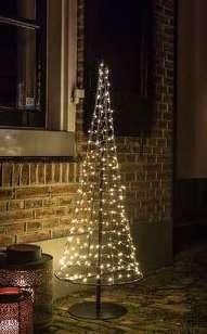OUTDOOR-BLACK SANTA s TREE s outdoor Christmas tree s Beautiful Christmas tree s for inside and outside use. Now available in two sizes. Plug-And-Light!