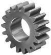 Bevel gears can have different angles of application but tend to be 90 Helical gears are very similar to spur gears except the teeth are not perpendicular to the face.