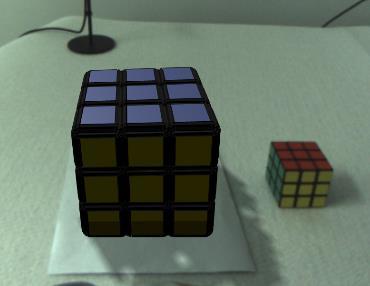 Scale Adjustment Initial size of the virtual cube :