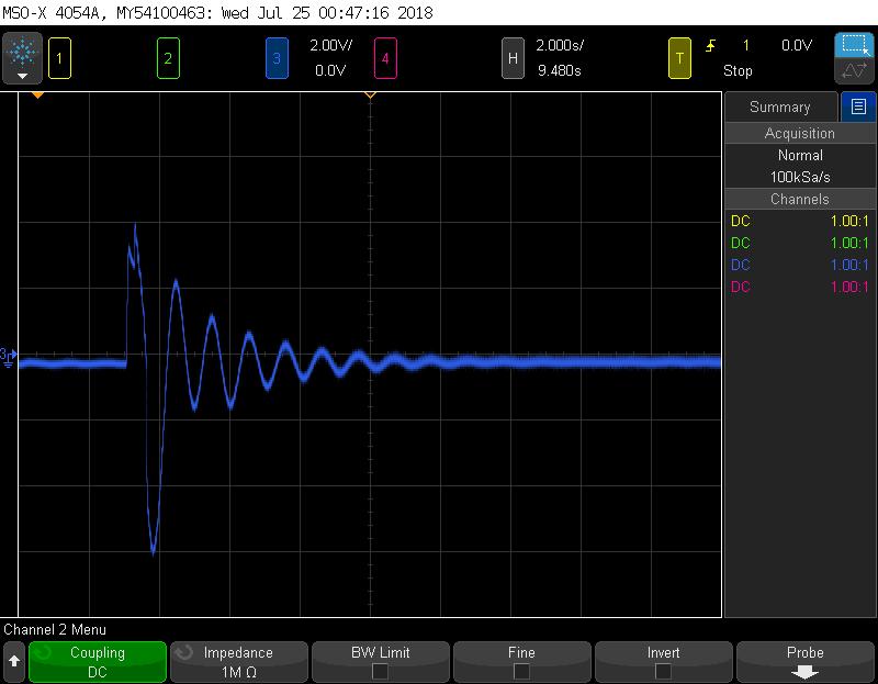 7 III. RESULTS Looking at the video alone it is evident that the eddy current damping with the negative impedance like device is much better than regular eddy current damping systems.