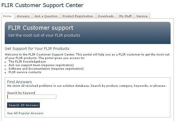 3 Customer help 3.1 General For customer help, visit: http://support.flir.com 3.2 Submitting a question To submit a question to the customer help team, you must be a registered user.