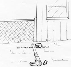 Set the sensitivity to its maximum, fully clockwise. Sweep the Maghorn left and right as you slowly move forward in a line along the fence or building.