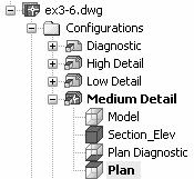 Lesson 3 - Floor Plans 18. Expand the Configurations folder. Locate the Plan configuration under Medium Detail.