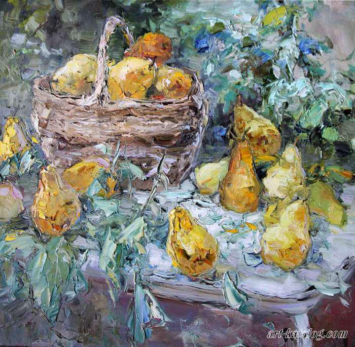 Influenced by the impressionists, he expresses his oil paintings with thick strokes,