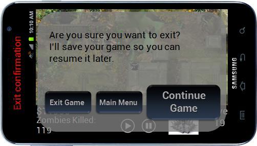 Should game auto save or can there be a confirmation screen if you are overwriting a saved game? 4.