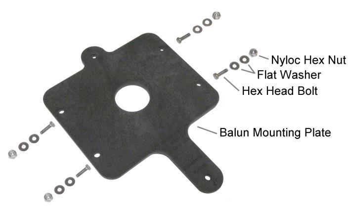 Plate using the hardware as shown below.