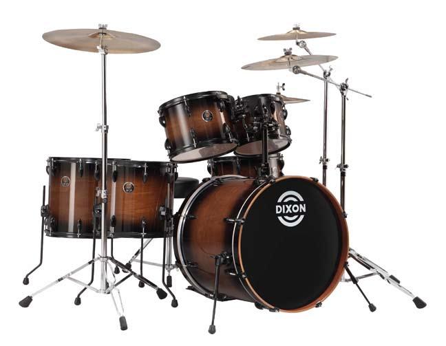 DeMON DRUM Kit FIRE AND FURY 100% CHERRY/MAHOGANY SHELL Dixon Demon series Drum kits are a force to be reckoned with featuring 6 ply Cherry/Mahogany Shells (7.