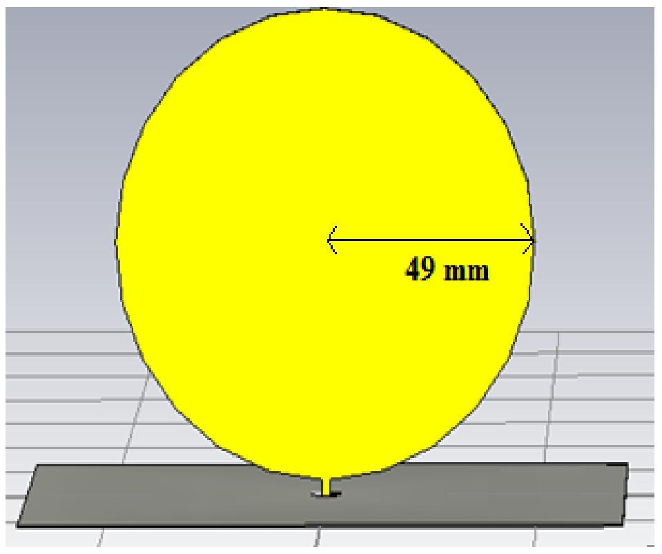 rectangular ground plane structure of size 140 x 120 mm 2 is shown in figure 1(b).