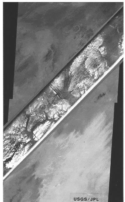 Sahara desert Physics Sahara, NW Sudan (SIR-A) Landsat optical Shuttle L-band radar