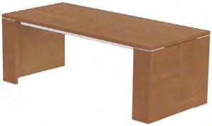 Desk with Supporting Return Melamine or Glass Top - Aligned Return Depth: Widths: 2000mm 1700mm /