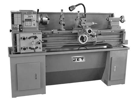 4.0 Dimensions of optional stand (p/n 321443AK) To purchase this optional stand for the BDB-1340A Lathe, contact your dealer or call JET customer service. 5.0 Assembly 5.