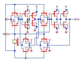 Fig 5: D Flip flop using CMOS B. SHIFT REGISTERS In digital circuits, shift registers is a group of flip flops used to shift or transfer data from one flip flop to other flip flop.