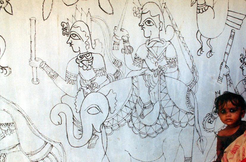 Mithila Paintings on Walls More