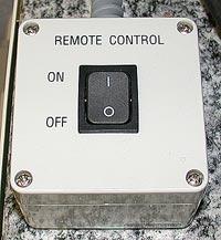 Turn on the remote control switch. This powers up the LSM system. Turn on the computer.