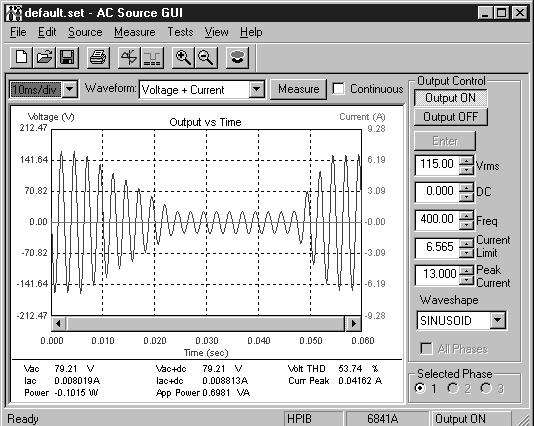 Waveform: Noise with Spikes Testing