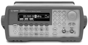 Agilent Function/Arbitrary Waveform Generators Function/Arbitrary Waveform Generator 33220A 20 MHz 33220A 20 MHz Sine and Square waveforms Ramp, Triangle, Noise, and DC waveforms 5 MHz pulse with