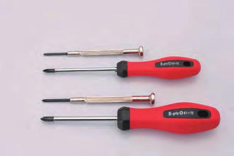 Precision screwdriver sets often have a label showing the size of each driver.
