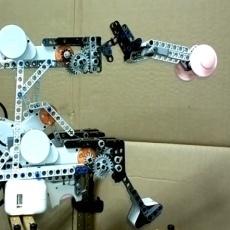 The Process of Self-reconfiguration of Quadruped Robot.