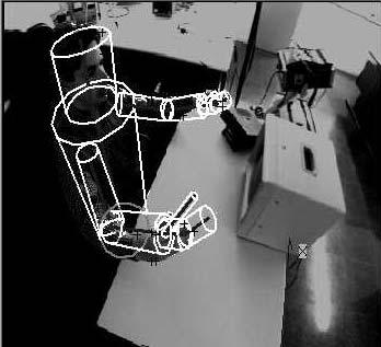 The measure of forces and torques applied to the robot end-effector, as well as the camera that visualises the working area provide the additional information about the development of the